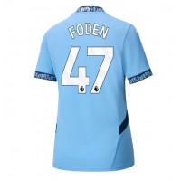 Dámy Fotbalový dres Manchester City Phil Foden #47 2024-25 Domácí Krátký Rukáv